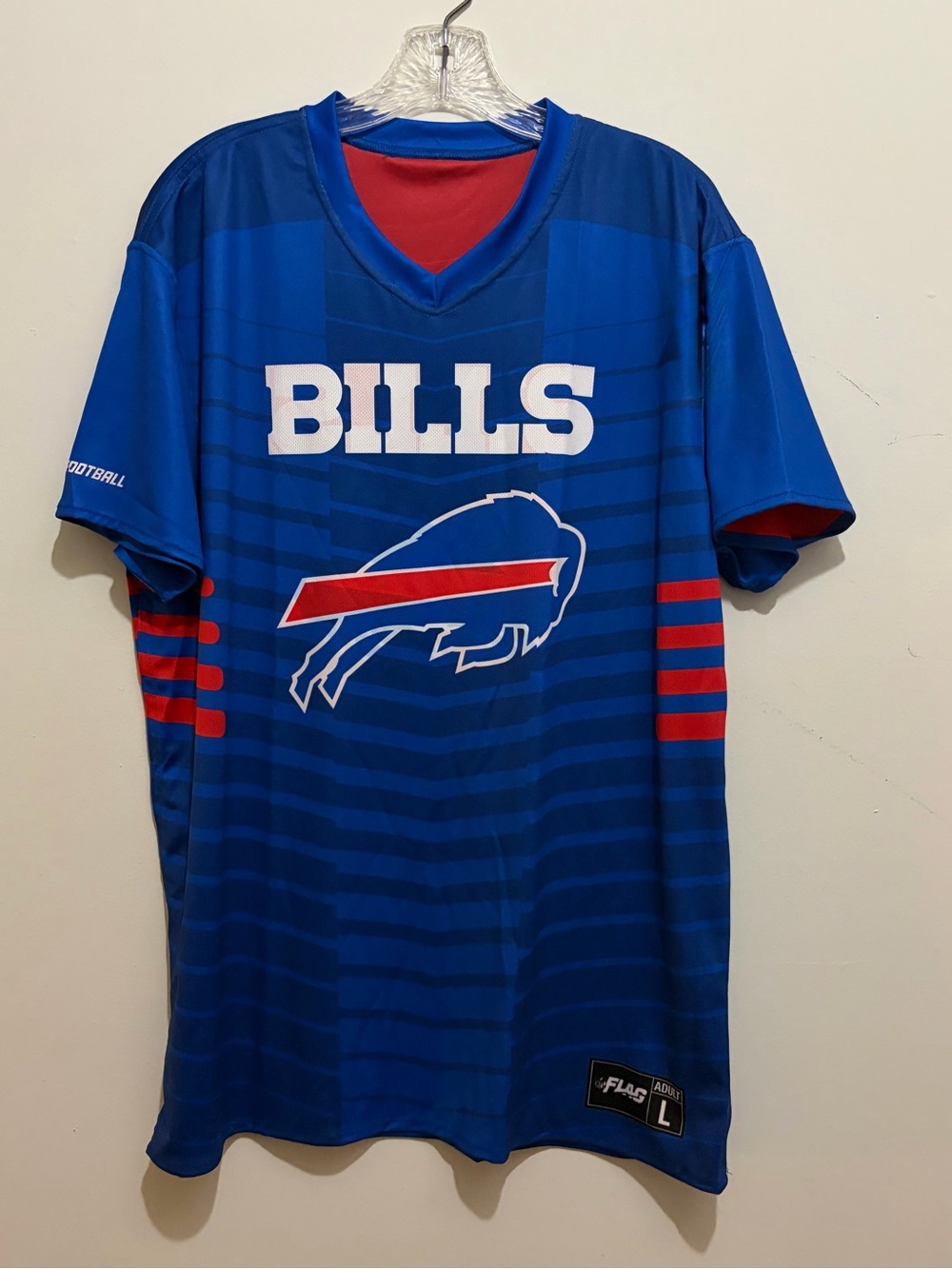 NFL FLAG Buffalo Bills Reversible Jersey Adult Sz Large